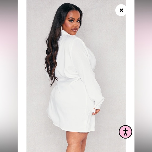 PrettyLittleThing Oversized Double Breasted Blazer Dress - Picture 7 of 8